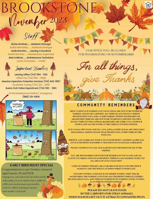 Resident Newsletter October